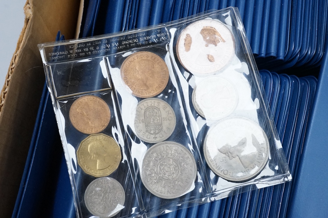 A group of modern commemorative crowns and decimal packs